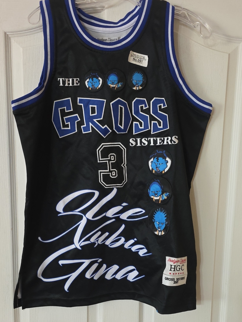 Nostalgia Black and Blue 'The Gross Sisters' Graphic Tank